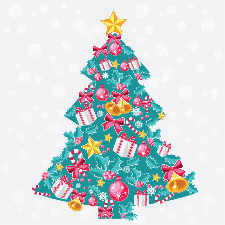 free vector Abstract Christmas Tree Vector Art